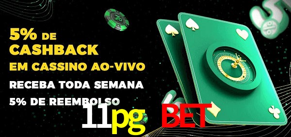 Promoções do cassino ao Vivo 11pg bet